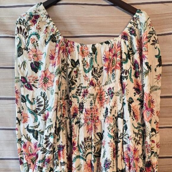 NWT Angie Boho Floral Dress SZ L - Picture 1 of 4